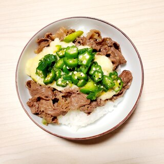 牛肉のスタミナ丼♪♪